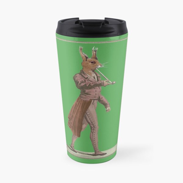 Red squirrel vintage collage art Travel Mug