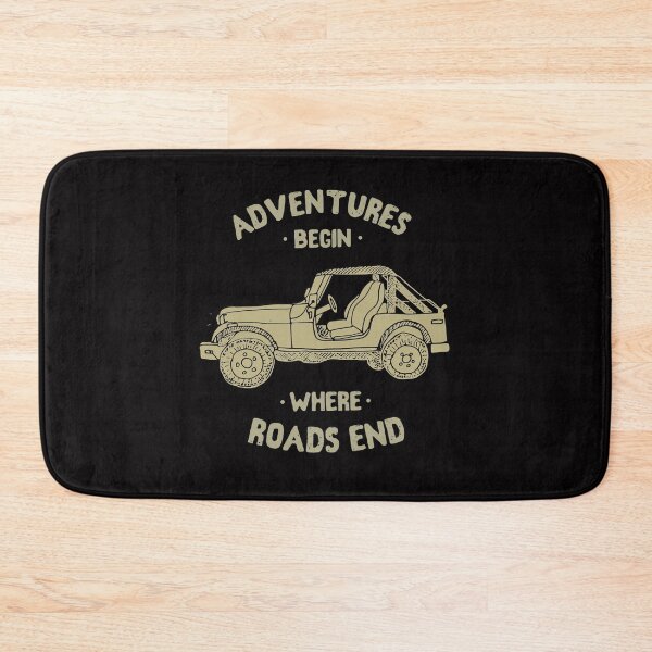 Item preview, Adventures Begin Where Roads End designed and sold by shopMpMmkj.