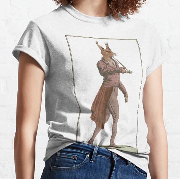 Red squirrel vintage collage art Classic T-Shirt