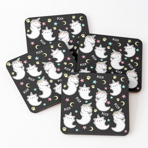 Item preview, Cute But Creepy Funny boonicorn caticorn pattern designed and sold by Ryuvhiel.