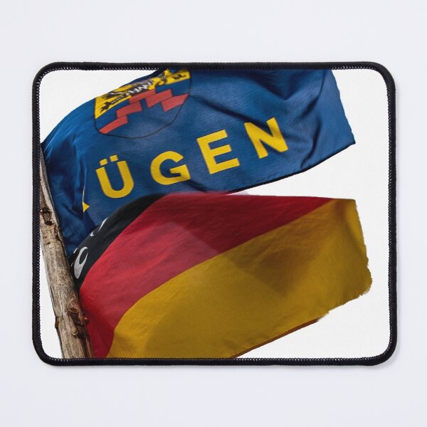 Item preview, The flag of the island of Ruegen with the German flag designed and sold by Ingo Gerlach.