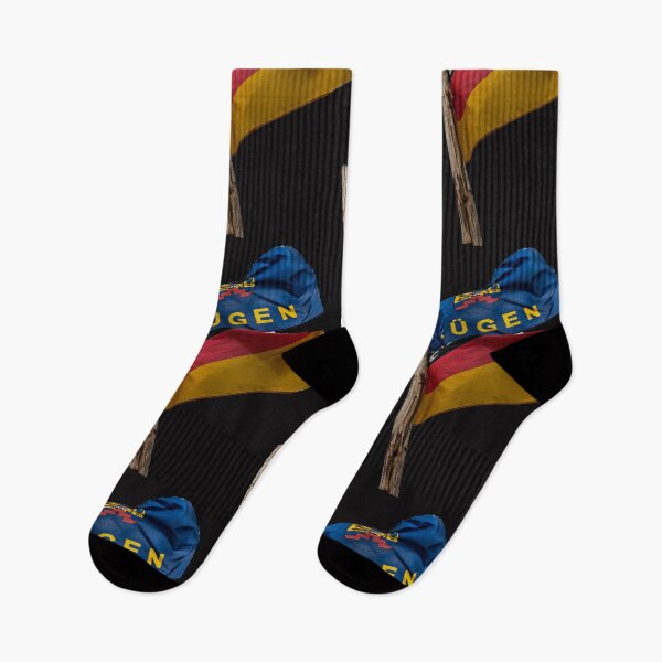 Item preview, The flag of the island of Ruegen with the German flag designed and sold by Ingo Gerlach.