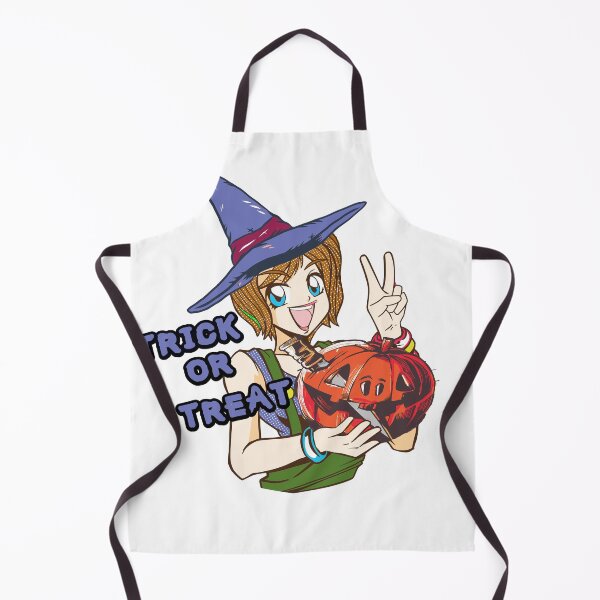 Item preview, Kawaii cute scary anime witch with pumpkin designed and sold by Merchandiser099.
