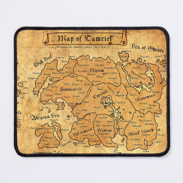 The map of tamriel Mouse Pad