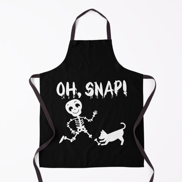 Item preview, Oh Snap, Pumpkin Dog Owner Biting, Halloween Skeleton Snapping designed and sold by Merchking1.