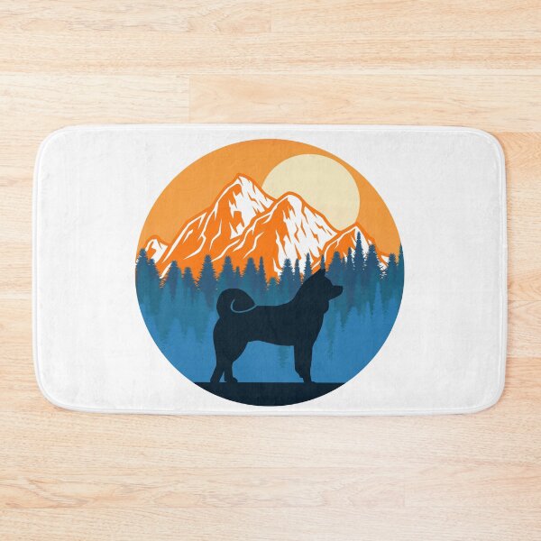 Item preview, Akita inu Dog Silhouette Sunset Mountain Forest akita lover designed and sold by alaechamlal.