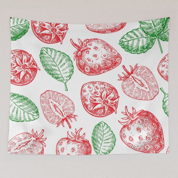 Item preview, strawberry seamless pattern designed and sold by Gurshnet68.