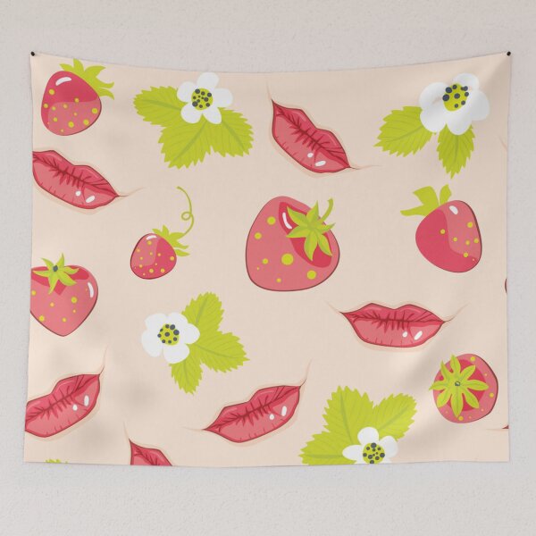 Item preview, strawberry seamless pattern designed and sold by Gurshnet68.
