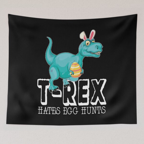 Item preview, T Rex Hates Egg Hunts Funny Dinosaur Easter designed and sold by Merchking1.