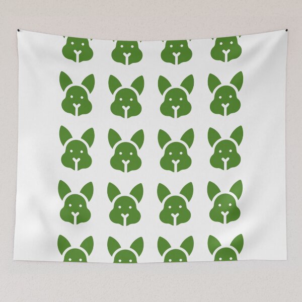 Item preview, Rabbits (Green Pattern) designed and sold by PSheekey.