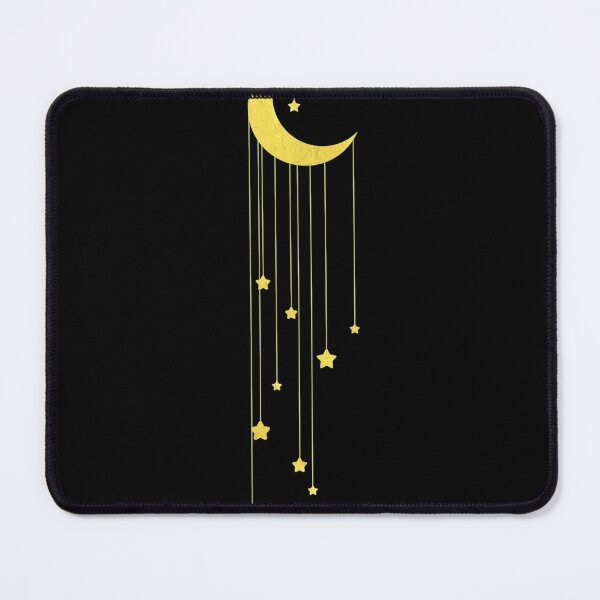 Item preview, Gold Moon And Falling Stars Graphic designed and sold by danielleclh.
