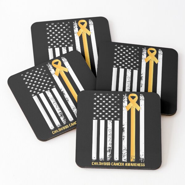 Item preview, Gold ribbon in a flag designed and sold by danielleclh.