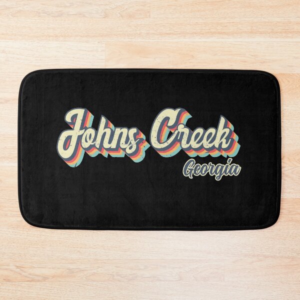 Item preview, Johns Creek City Georgia Retro Vintage 70s rainbow designed and sold by Teelogic.