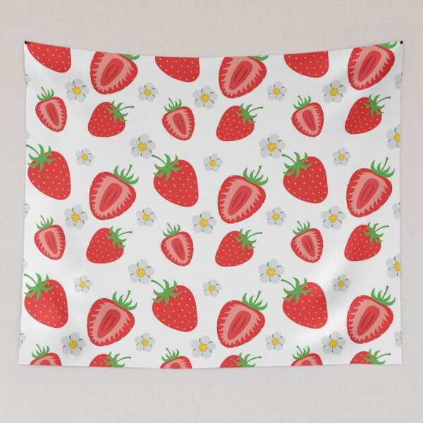 Item preview, strawberry seamless pattern designed and sold by Gurshnet68.