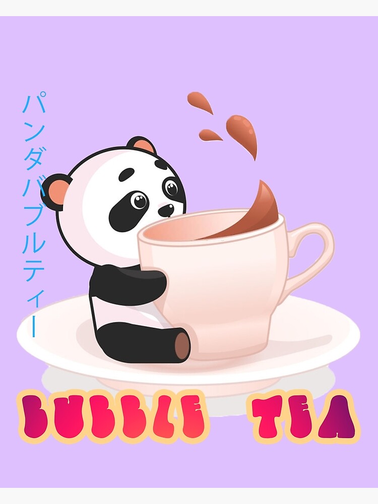 panda-bubble-tea-poster-for-sale-by-thisplug-redbubble