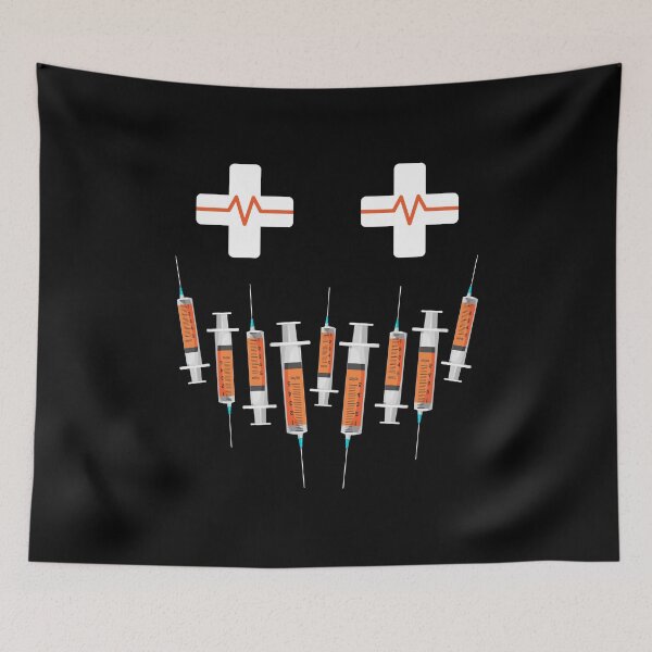 Item preview, Nurse Spooky Halloween Pumpkin Face, Cute Spooky RN Syringe designed and sold by Merchking1.