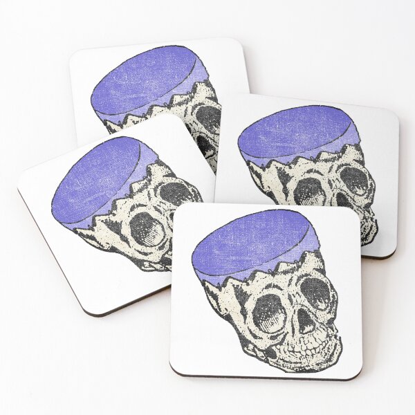 Item preview, Vintage Blue Skull Drum Retro Horror Drummer Gift  designed and sold by TheAplus.