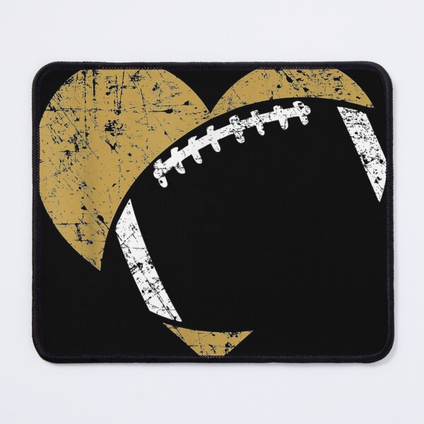 Item preview, Football Heart Cutout Gold White Team Game Gift designed and sold by danielleclh.