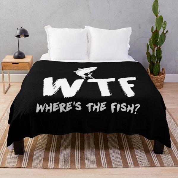 Item preview, WTF Where's The Fish, Funny Hunting Fishing, Fisherman, Lake River Camping Dad designed and sold by Merchking1.