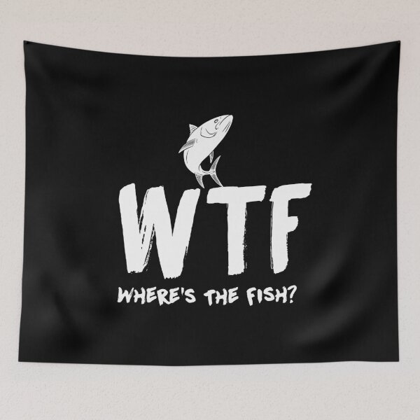 Item preview, WTF Where's The Fish, Funny Hunting Fishing, Fisherman, Lake River Camping Dad designed and sold by Merchking1.