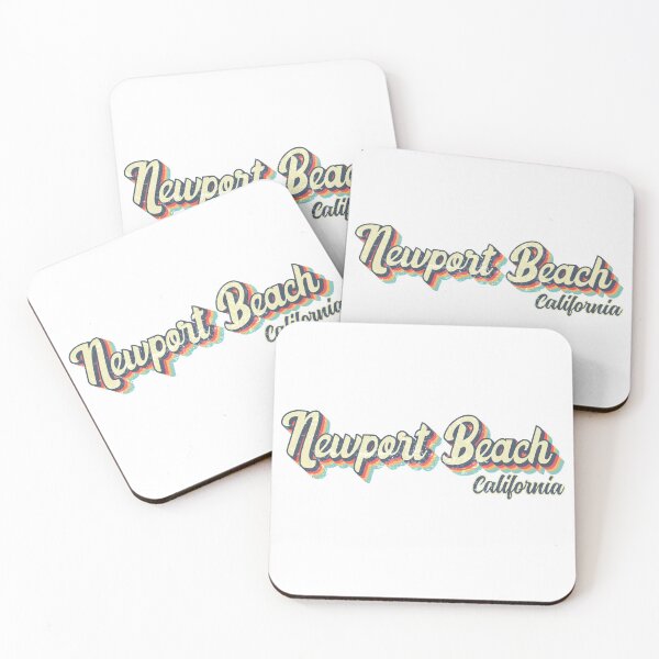 Item preview, Newport Beach City California Retro Vintage 70s rainbow designed and sold by Teelogic.
