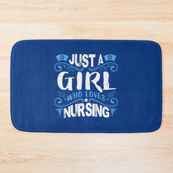 Item preview, Just a Girl who Loves Nursing designed and sold by CreativeBel.