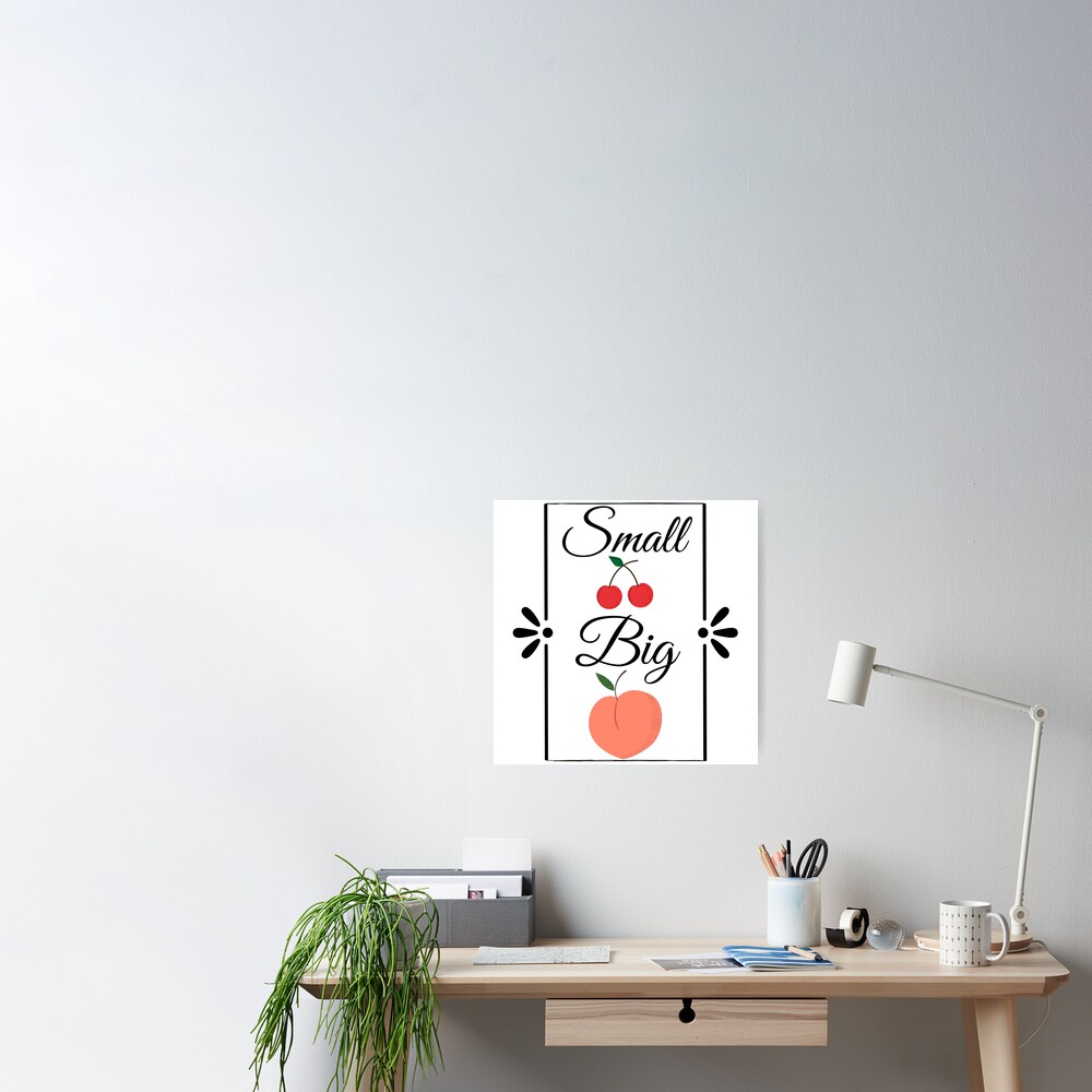 Small Tits Big Butt Peach And Cherries Poster For Sale By Qkibrat Redbubble 6502