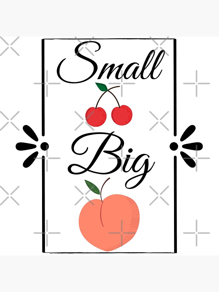 Small Tits Big Butt Peach And Cherries Poster For Sale By Qkibrat Redbubble 2920