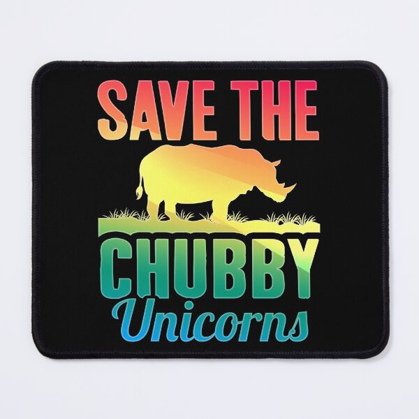 Item preview, Save The Chubby Unicorns, Rainbow Unicorn, Rhinoceros Art designed and sold by Merchking1.