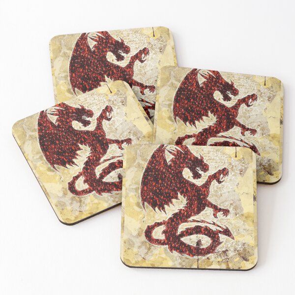 Artikelvorschau, Abstrakter Farbdruck roter Drache entworfen und verkauft von artdragongift 15.