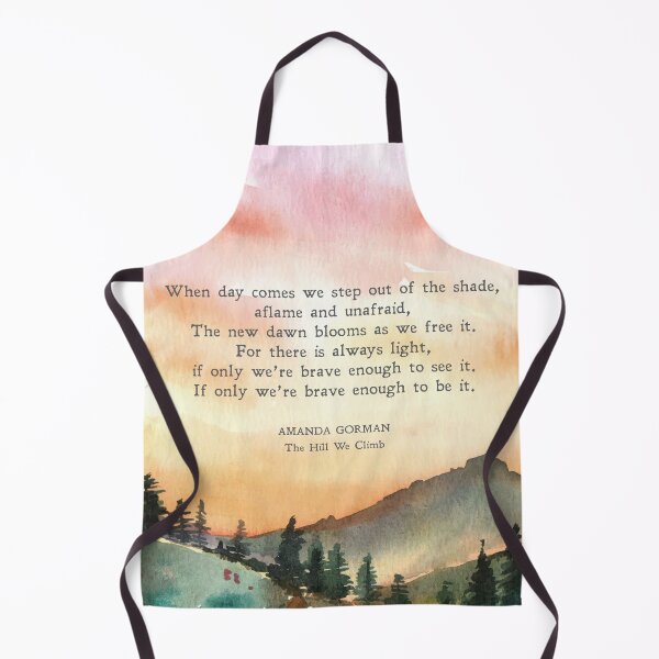 Item preview, The Hill We Climb | Amanda Gorman Quote | Illustrated | Biden Inauguration | Civil Rights | Poster | Wall Art | Physical Print designed and sold by SmashingInkster.