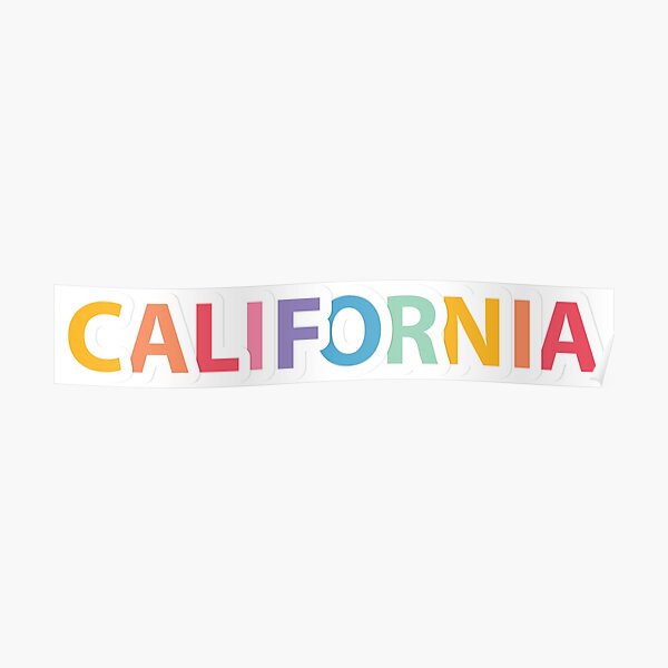 California Rainbow Poster