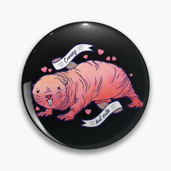 Item preview, Cute But Creepy Funny Naked Mole Rat designed and sold by Ryuvhiel.