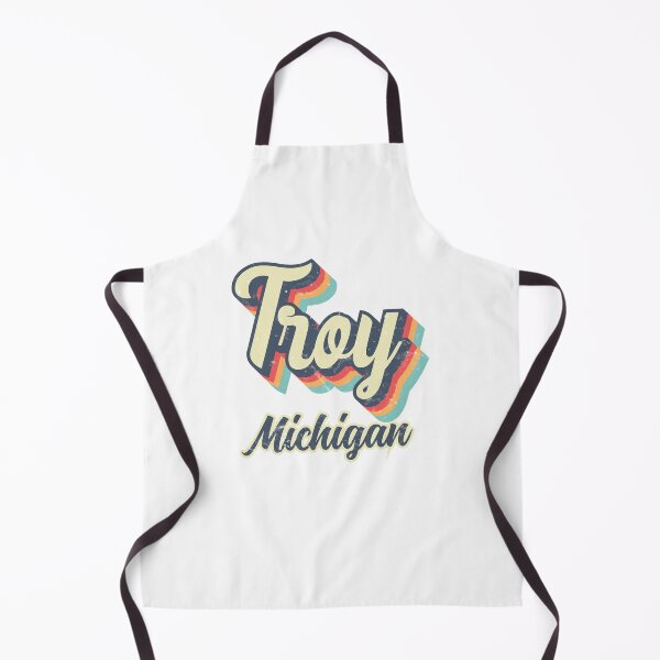 Item preview, Troy City Michigan Retro Vintage 70s rainbow designed and sold by Teelogic.