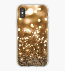Gold Glitter Bokeh iPhone Case
