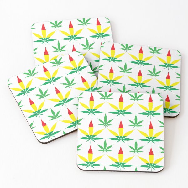 Item preview, Cannabis leaf pattern, reggae color designed and sold by CeresGraphic.