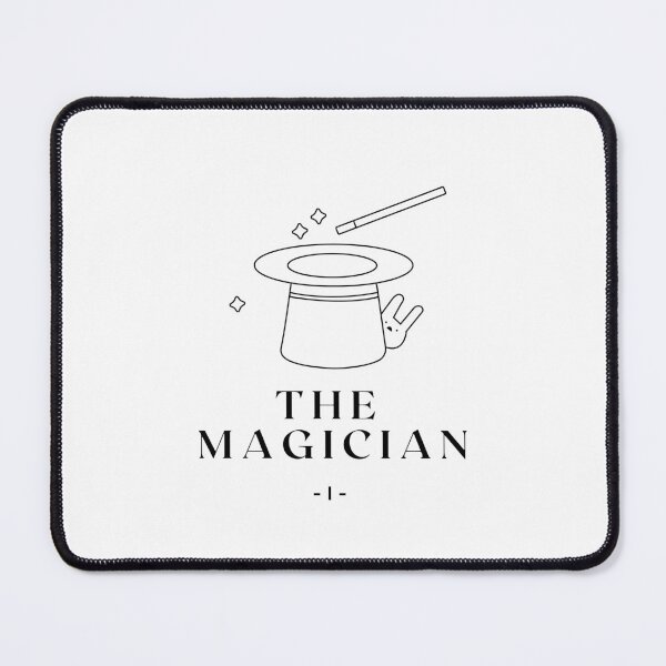 Item preview, The Magician Tarot Card I Minimalist Black and White designed and sold by Manoondaly.