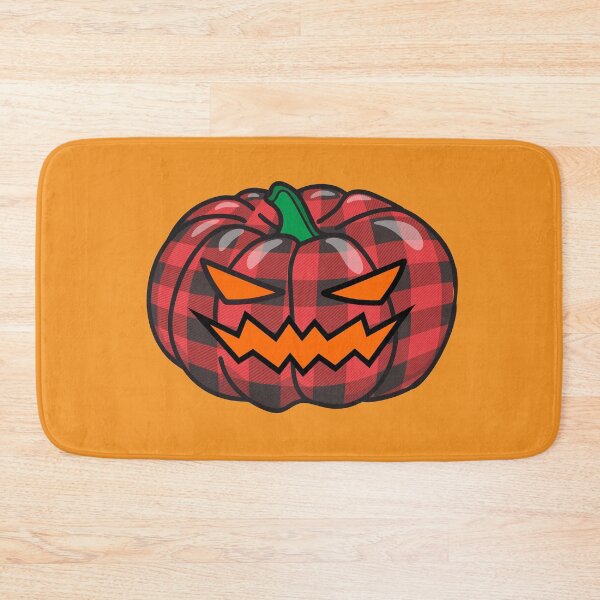 Item preview, Red Buffalo Plaid Jack O'lantern Pumpkin Face Scary Halloween Costume  designed and sold by alenaz.