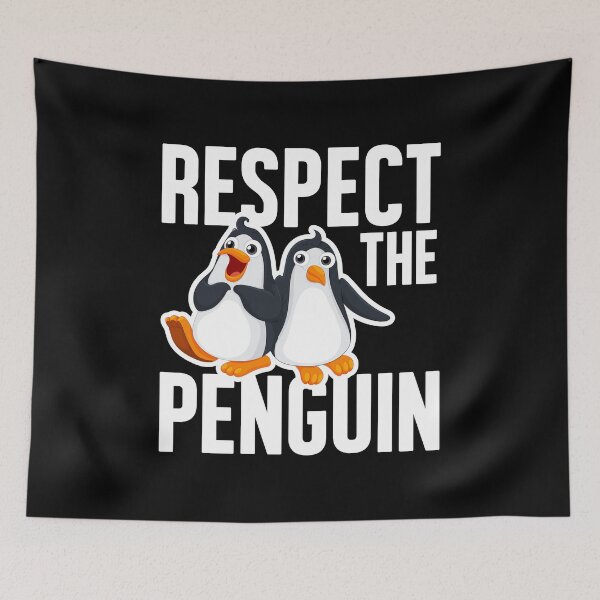 Item preview, Respect The Penguin, Funny Aquatic Flightless Bird, Save Marine Life Creatures designed and sold by Merchking1.