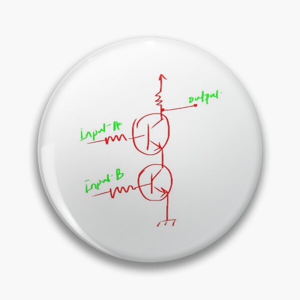 Item preview, Transistor NAND gate electronic circuit designed and sold by EngineersArt.