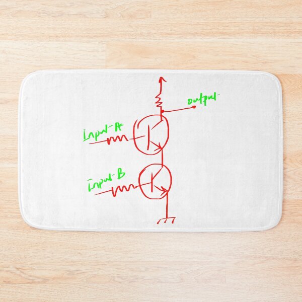 Item preview, Transistor NAND gate electronic circuit designed and sold by EngineersArt.