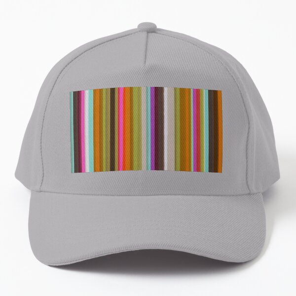 Colored Lines - Vertical Baseball Cap