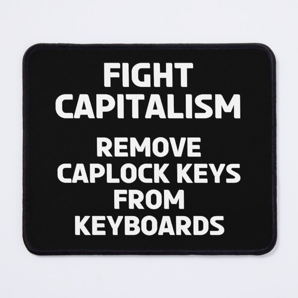 Item preview, Caplock Computer Keyboard Anti Capitalism Chinese Communist Gift  designed and sold by TheAplus.