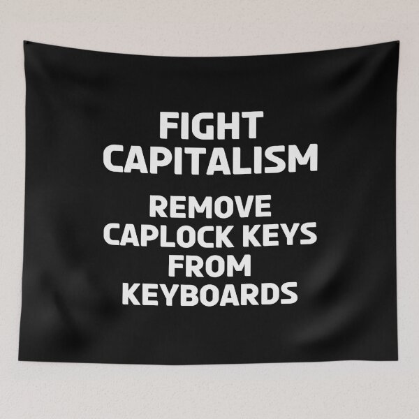 Item preview, Caplock Computer Keyboard Anti Capitalism Chinese Communist Gift  designed and sold by TheAplus.