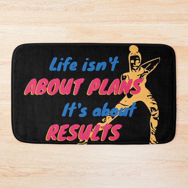 Item preview, Life Isn't About Plans It's About Results-Action Attitude Quotes designed and sold by Red-ElYoubi.