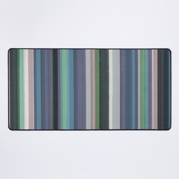 Vertical Colored Lines - Pastel Desk Mat