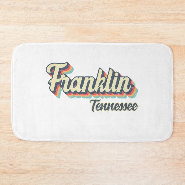 Artikelvorschau, Franklin City Tennessee Retro Vintage 70er Jahre Regenbogen entworfen und verkauft von Teelogic.