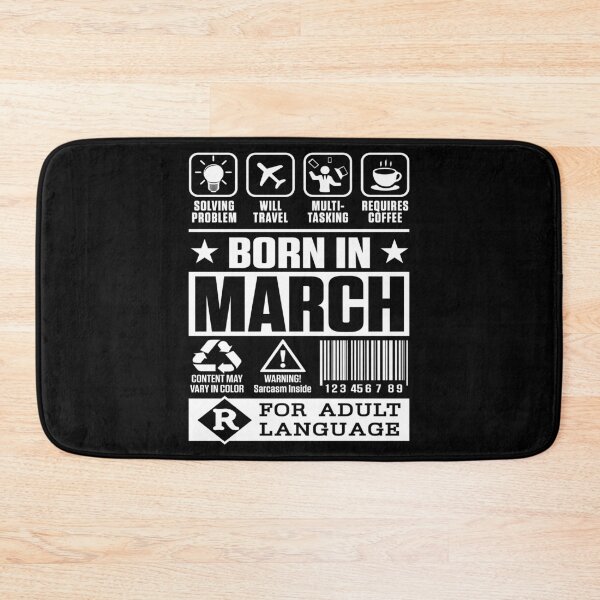 Item preview, Born In March Funny Awesome Birthday Legend Party for Adult Language designed and sold by Merchking1.