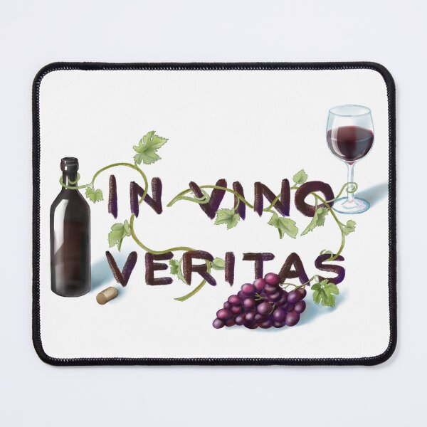 Item preview, Latin slogan In vino veritas designed and sold by Shoshina.