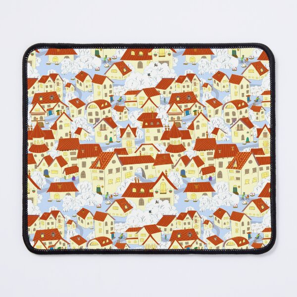 Item preview, Cartoon town. Seamless pattern small old houses. designed and sold by lantica.